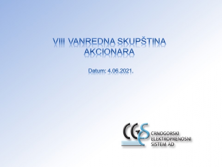 VIII VANREDNA SKUPŠTINA CGES-a