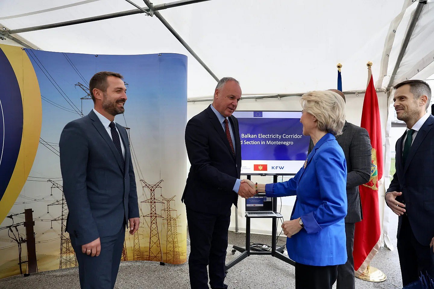 Predsjednica Evropske komisije, Fon der Lajen,u posjeti trafostanici Podgorica 2