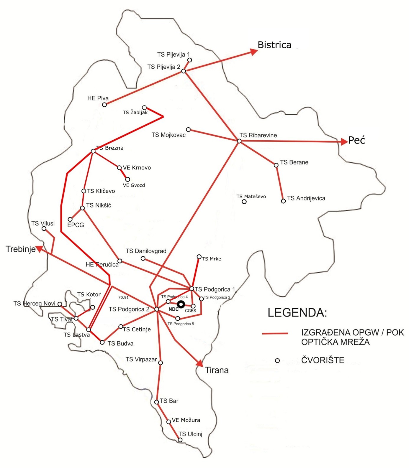 Fizicka struktura opticke mreze CGESa