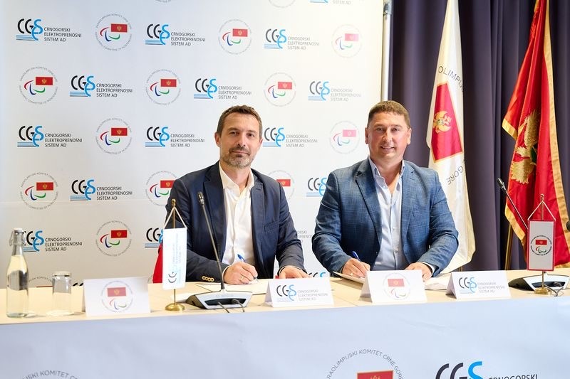 Crnogorski elektroprenosni sistem i Paraolimpijski komitet Crne Gore – devet godina partnerstva krunisano novim ugovorom